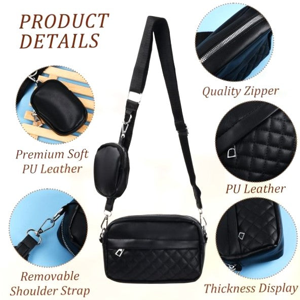 New Modern Style Convertible Mini Crossbody | Sleek & Minimalist Compact Shoulder Bag for Everyday Use