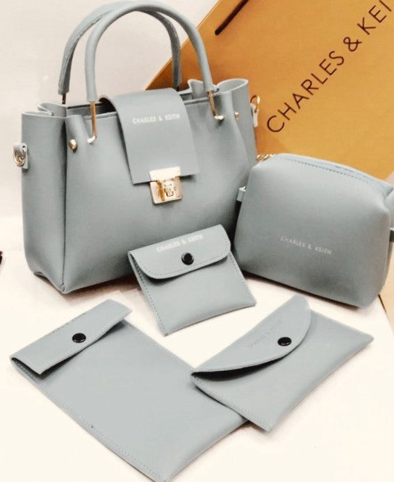 Elegant Charles & Keith 5-in-1 Shoulder Bag Set | Versatile Handbag Collection for Women | Limited Edition