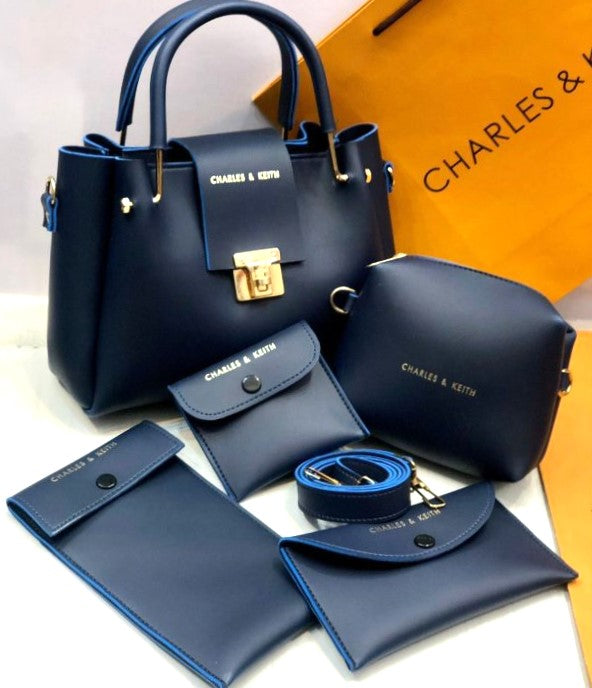 Elegant Charles & Keith 5-in-1 Shoulder Bag Set | Versatile Handbag Collection for Women | Limited Edition
