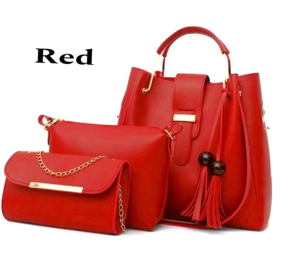 Premium Trio Set Soft Leather Handbag | Fashion Forward 3pcs Luxe Set | Top Trending Style✨