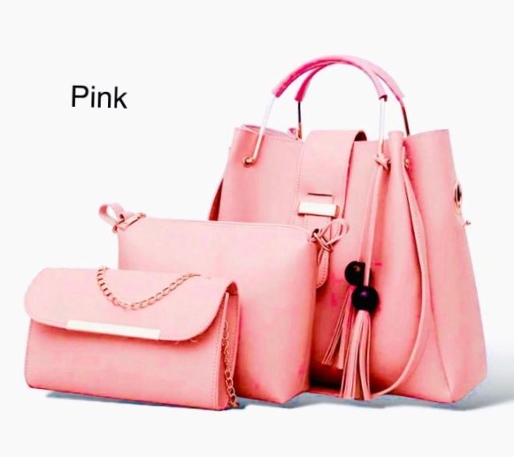 Premium Trio Set Soft Leather Handbag | Fashion Forward 3pcs Luxe Set | Top Trending Style✨