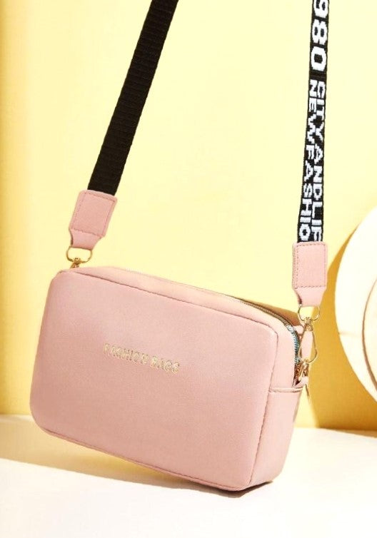 Elegant Chic PU Leather Crossbody Bag With Wide Strap | Versatile Small Shoulder Bag | Unique Choice for Women