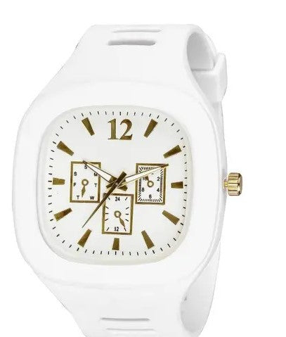 Modern Square Dial Men's Analog Watch | Lightweight Silicon Strap | Bold & Trendy Style✨