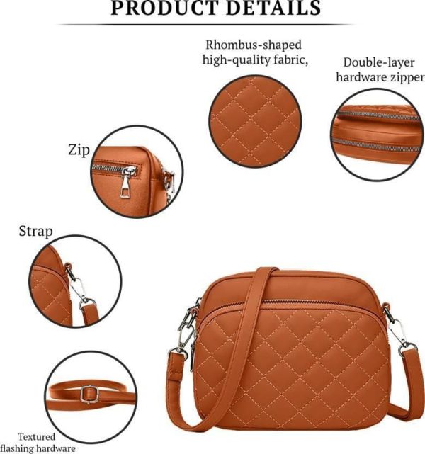 Modern Embroidered Crossbody Bag | Sophisticated Women's Shoulder Bag | Must-Have Fashion Accessory