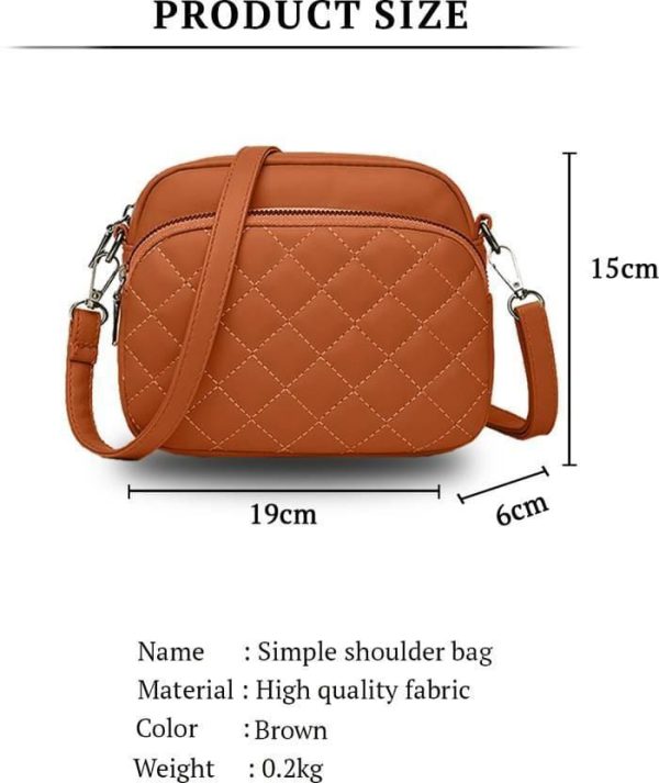 Modern Embroidered Crossbody Bag | Sophisticated Women's Shoulder Bag | Must-Have Fashion Accessory