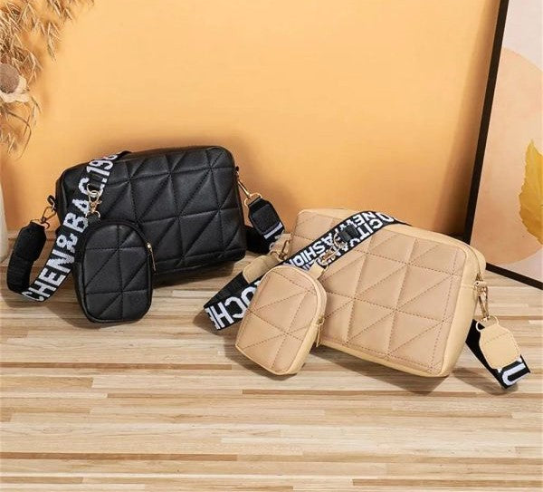 Trendy Crossbody Bag Duo Set | Bold Strap Urban Shoulder Bags for Women | Hot Pick for Girls