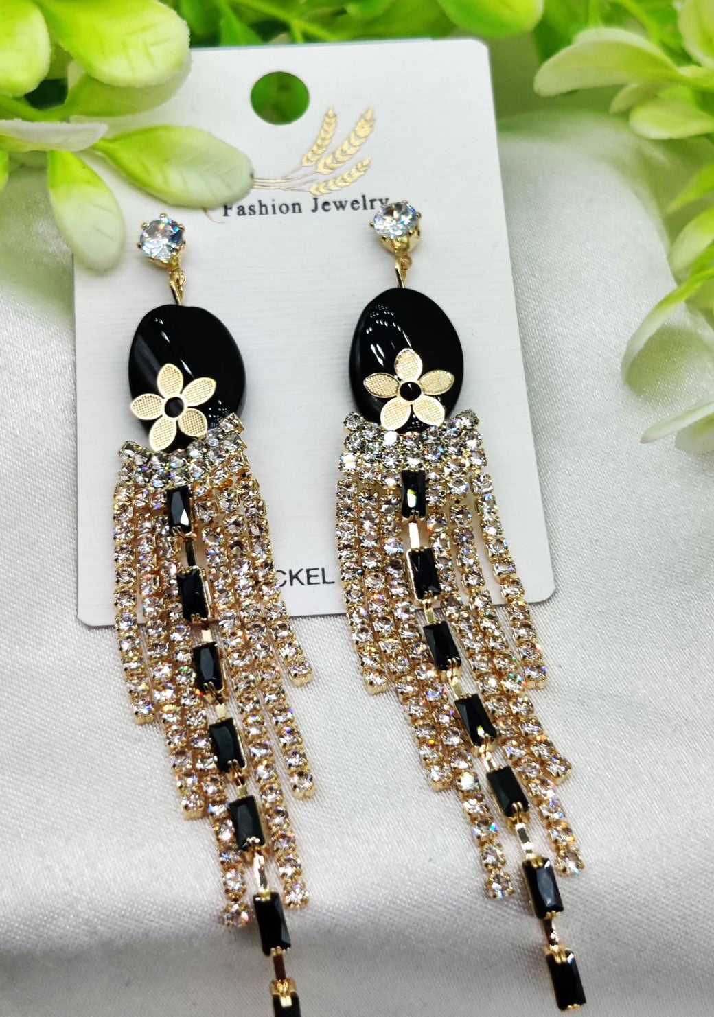 Imported Glamorous Long Tassel Earrings| Luxurious Look Earrings for Girls & Women