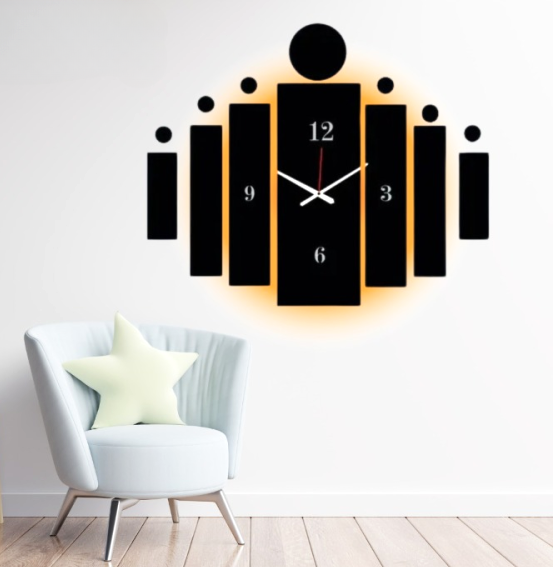 Modern 3D Tile Wall Clock | Innovative 3D Tile Design | Unique Home Decor Timepiece
