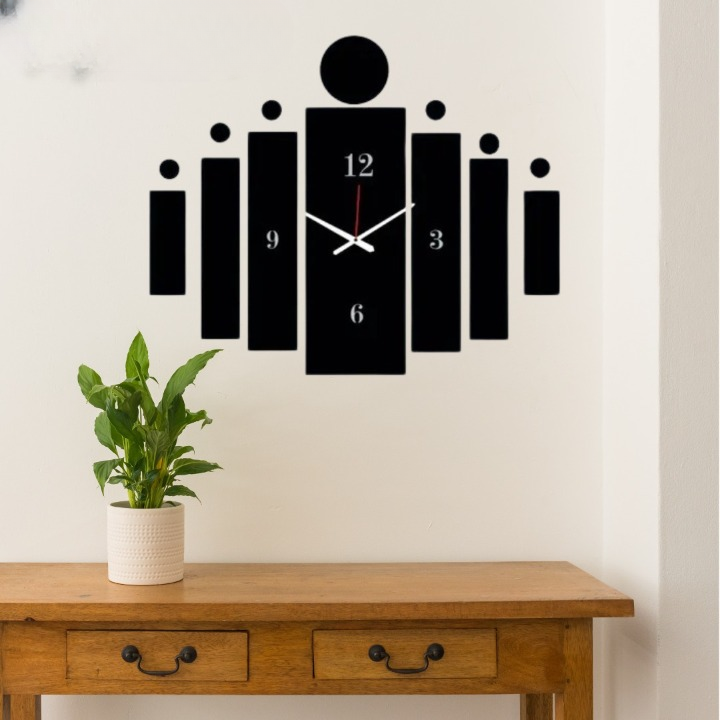 Modern 3D Tile Wall Clock | Innovative 3D Tile Design | Unique Home Decor Timepiece