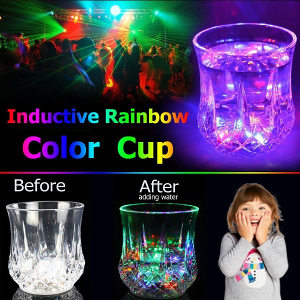 Enchanting Color Changing LED Mug | Glowing Pineapple Design Inductive Rainbow LED Cup