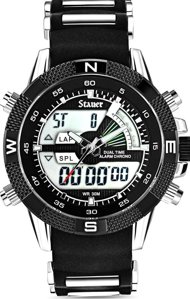 Original Besnew WR30M Dual Time Chronograph Sports Watch | Luxury Multi Function Watch For Men | Top Pick Choice