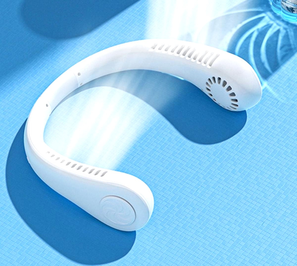 Ultra-Portable Bladeless Neck Fan | Electric Wireless USB Mini Personal Cooler for Ultimate Comfort