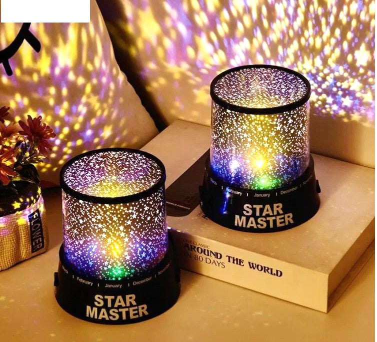 Enchanting Starry Dreamscape Projector Lamp | Rotating Galaxy Moon Lamp with Music - Ideal Bedroom Decor & Birthday Gift