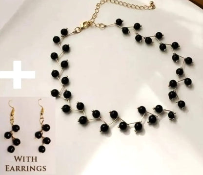New Trendy Style Zig Zag Choker Necklace With Earrings | Elegant Look Set With Limited Stock