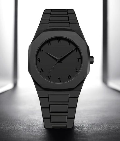 New Trendy Full Black Aura Quartz Watch | Classy Design With Premium Quality  Finish | Hot Pick –  Analog Watch For Men |