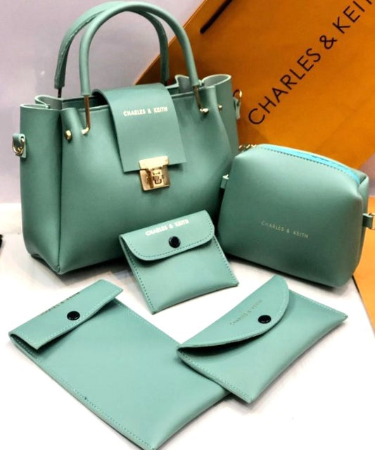 Elegant Charles & Keith 5-in-1 Shoulder Bag Set | Versatile Handbag Collection for Women | Limited Edition