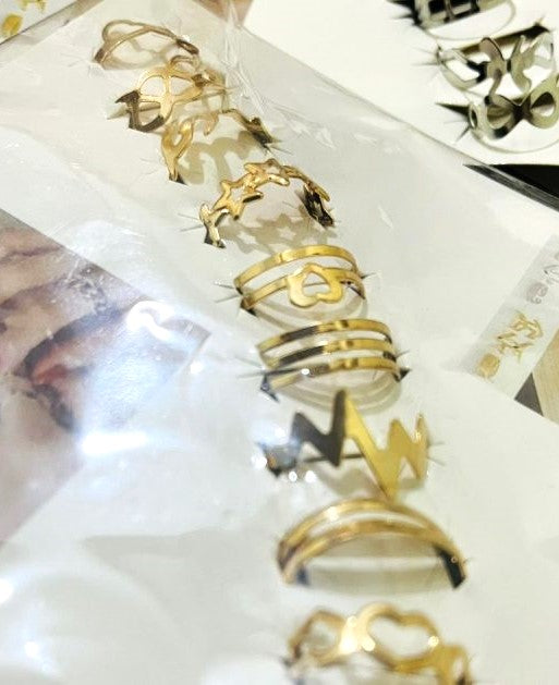 10 Pcs – Multi Design Rings Set | Verstile Fashion Jewelry For Girls