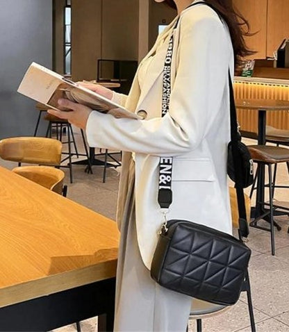Trendy Crossbody Bag Duo Set | Bold Strap Urban Shoulder Bags for Women | Hot Pick for Girls