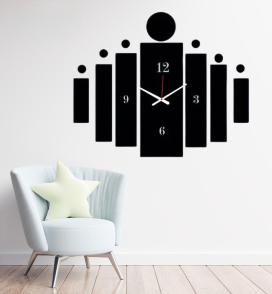 Modern 3D Tile Wall Clock | Innovative 3D Tile Design | Unique Home Decor Timepiece