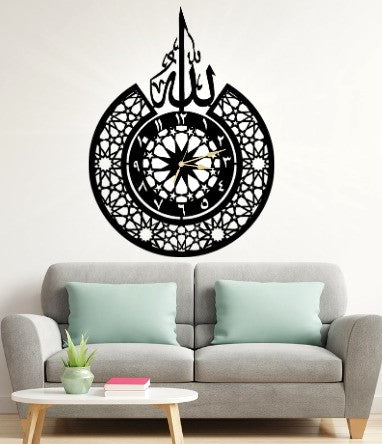 Exquisite 3D Wooden Wall Decor Clock | Modern & Stylish Home Accent | Lightwieght & Unique