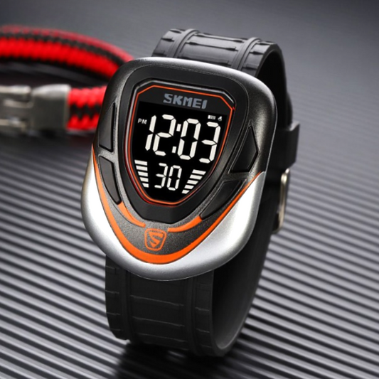 SKMEI 1833 Cool Digital Sports Watch | Led Display, Waterproof, Multi-Time Zone, Stopwatch, Alarm, Backlight |  Trendy and Durable Watch for Casual Wear