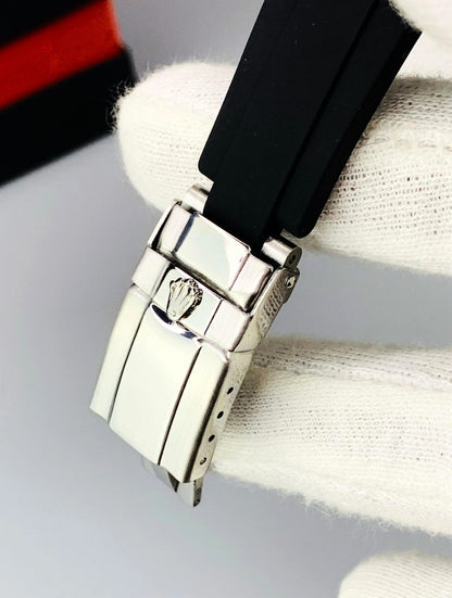 Rollex Oyster Perpetual | Iconic Luxury Watch with Stainless Steel Dial & Premium Rubber Strap | Limited Stock