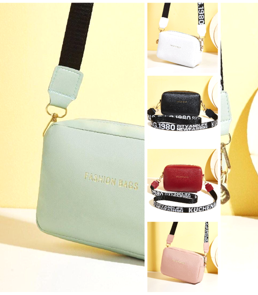 Elegant Chic PU Leather Crossbody Bag With Wide Strap | Versatile Small Shoulder Bag | Unique Choice for Women