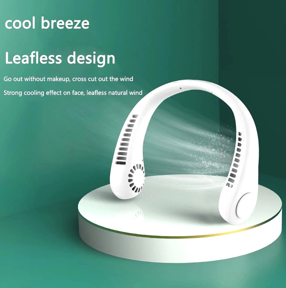 Ultra-Portable Bladeless Neck Fan | Electric Wireless USB Mini Personal Cooler for Ultimate Comfort