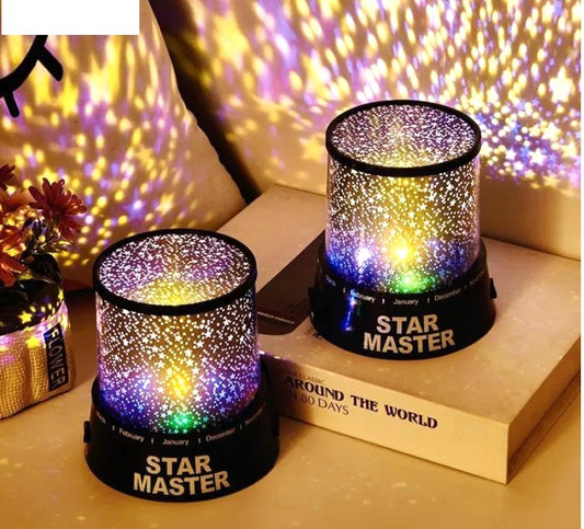 Enchanting Starry Dreamscape Projector Lamp | Rotating Galaxy Moon Lamp with Music - Ideal Bedroom Decor & Birthday Gift